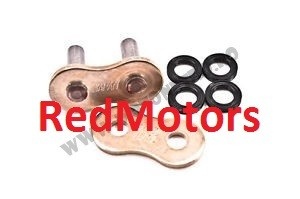 Za legatura lant moto EK 520 ZZZ MJL - Tip nit (fixare prin nituire) Auriu metalic, tehnologie ZST