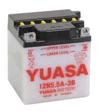 Acumulator moto TOPLITE YUASA - 12N5,5A-3B (CU INTR., NU INCL. ACID)