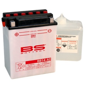 Baterie conventionala BS-BATTERY BB14-A2 (YB14-A2) include electrolit