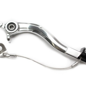 Brake pedal MOTION STUFF 83P-0881002 silver body, black steel fixed tip Steel Fixed Tip