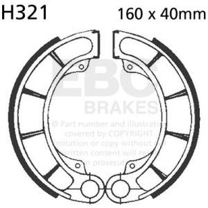 Brake shoe set EBC H321 inclusiv arcurile