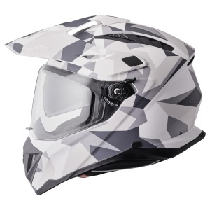 Enduro helmet GMS ADVENTUS CAMO ZG15002 matt white-grey-camo XL - Img 3