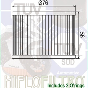 Filtru de ulei HIFLOFILTRO HF401 - Img 2