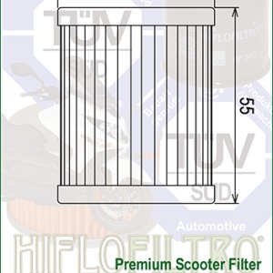 Filtru de ulei HIFLOFILTRO HF972 - Img 2