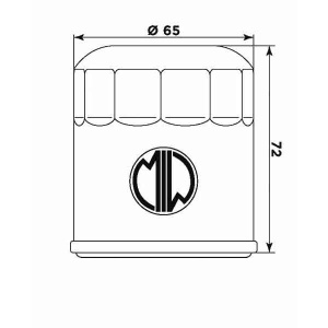 Filtru de ulei MIW KT8005 (alt. HF156) - Img 2