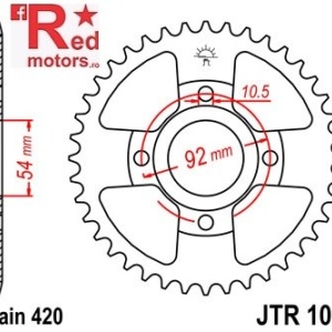 Foaie/pinion spate JTR1078.47 420 cu 47 de dinti pentru Yamaha TZR 50