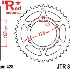 Foaie/pinion spate JTR804.42 428 cu 42 de dinti