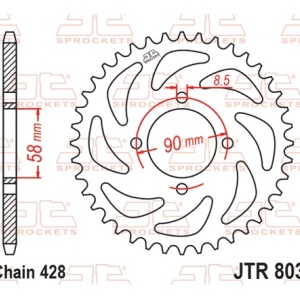 Foaie spate JT JTR 803-45 45T, 428 - Img 3