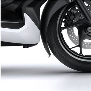 Front fender extension PUIG 3664N Negru