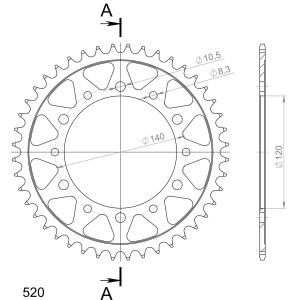Kit de lant D.I.D Chain - Argintiu lant 520 VX, X-Ring, pinion fata SUPERSPROX, foaie spate SUPERSPROX pentru KAWASAKI KLR 250 1984-2000 - Img 5