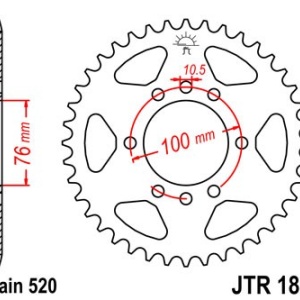 Kit de lant D.I.D Chain - Argintiu lant 520 ZVM-X, X-Ring, pinion fata JT, foaie spate JT pentru SUZUKI DR 750 Big 1988 - Img 5