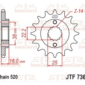 Kit de lant D.I.D Chain - Auriu lant 520 VX, X-Ring, pinion fata JT cauciucat, foaie spate SUPERSPROX pentru DUCATI Scrambler Desert Sled 800 2018-2020 - Img 3