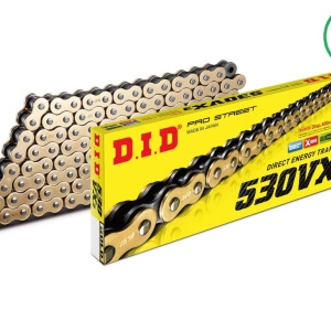 Kit de lant D.I.D Chain - Auriu lant 530 VX, X-Ring, pinion fata JT cauciucat, foaie spate JT pentru HONDA CB 1100 SF X-11 2000-2003 - Img 1