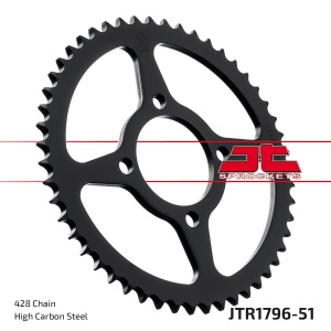 Kit de lant EK - Argintiu lant 428 SRO, O-ring, pinion fata JT, foaie spate JT pentru SUZUKI RV 125 Van Van 2003-2006 - Img 6