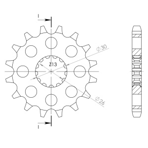 Kit de lant EK - Argintiu lant 530 SRX, X-Ring, pinion fata SUPERSPROX, foaie spate SUPERSPROX pentru TRIUMPH Daytona 955i 2001-2002 - Img 3