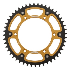 Kit de lant EK - Auriu lant 520 MRD, Non-sealed, pinion fata SUPERSPROX, foaie spate SUPERSPROX STEALTH pentru YAMAHA YZ 125 1999-2001 - Img 4