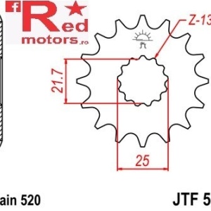 Kit lant DID GOLD PRO-STREET X-Ring 520 VX pentru Suzuki GS500 E-K,L,M,N,P (2 Cyl) 1988-1993 - Img 2