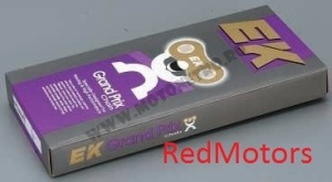 Lant moto EK de curse pentru motocross 520 MRD6 cu 120 zale Albastru