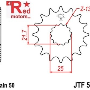 Pinion fata JTF 566 cu 12 dinti