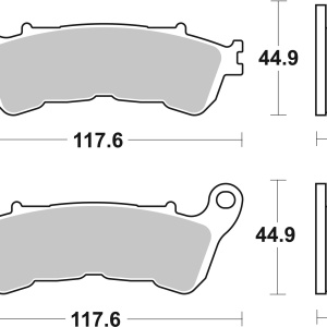 Placute de frana BREMBO 07HO57SA - Img 3