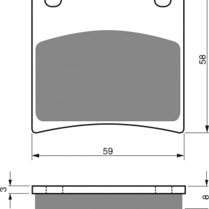 Placute de frana GOLDFREN 027 S3