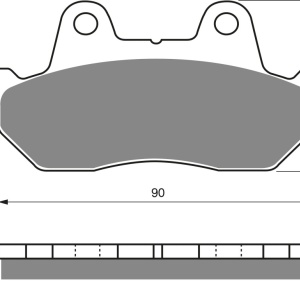 Placute de frana GOLDFREN 050 S3