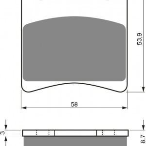 Placute de frana GOLDFREN 085 S3