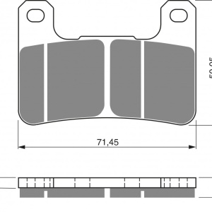 Placute de frana GOLDFREN 213 S33 STREET FRONT