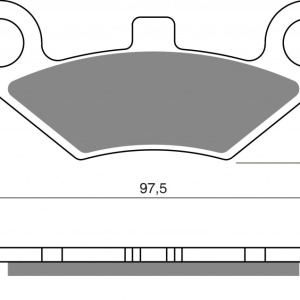 Placute de frana GOLDFREN 284 K5