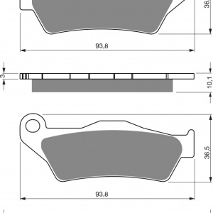 Placute de frana GOLDFREN 292 S3