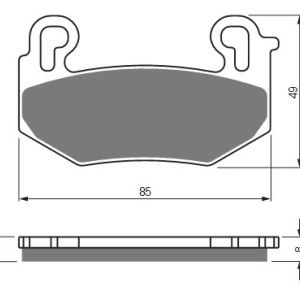 Placute de frana GOLDFREN 442 S3