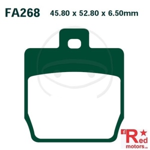 Placute frana fata SCOOTER EBC ALTN 45.80x52.80x6.50 FA268 pentru MBK EW 50 Stunt, Yamaha YQ 50