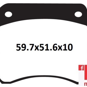 Placute frana fata sinterizate 59.7x51.6x10 EBC FA016 pentru Triumph T140 750 V Bonneville, T150 750 V Trident, T160 750 Trident