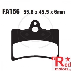 Placute frana fata STD EBC 55.8x45.5x6 FA156