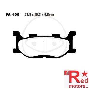 Placute frana fata STD EBC ALTN 93.8x40.3x9.8 FA199 pentru Yamaha FZ6 600, MT-03, TDR 125, XJ6 600