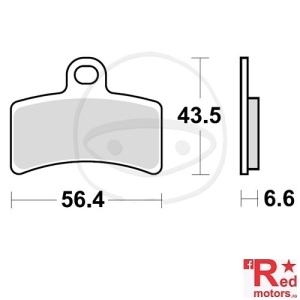 Placute frana fata STD TRW ALTN 56.4x43.5x6.6 pentru Gas Gas EC 50, TXT 50, TXT 250, TXT 320