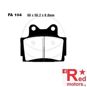 Placute frana spate STD EBC ALTN 68x56.2x8.8 FA104 pentru Yamaha FZR 400, FZS 600, RD 350, TZR 250, XJ 600