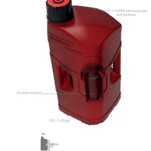 Utility can POLISPORT PROOCTANE 8460000001 20 l with standard cap + 250 ml mixer + hose clear red - Img 2