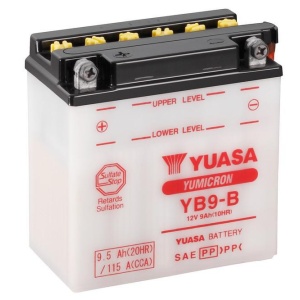 Yumicron battery with acid YUASA YB9-B