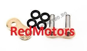 Za legatura lant moto EK 520 RXO MJL - Tip nit (fixare prin nituire) Auriu, tehnologie ZST