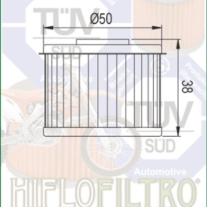 Filtru de ulei HIFLOFILTRO HF103 - Img 2