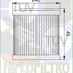 Filtru de ulei HIFLOFILTRO HF182 - Img 2