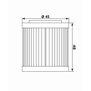 Filtru de ulei MIW HU18001 (alt. HF154) - Img 2