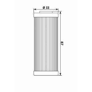 Filtru de ulei MIW KT8003 (alt. HF652) - Img 2