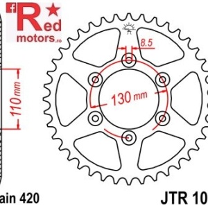 Foaie/pinion spate JTR1079.62 420 cu 62 de dinti pentru Beeline SM 50, CPI SM 50 Supermoto
