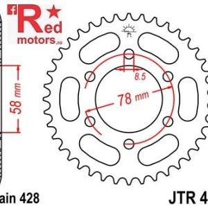 Foaie/pinion spate JTR458.37 428 cu 37 de dinti