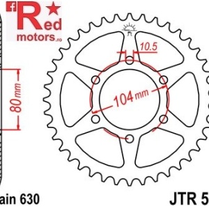 Foaie/pinion spate JTR501.39 630 cu 39 de dinti