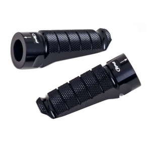 Footpegs without adapters PUIG RACING 6301N Negru