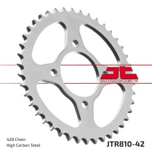 Kit de lant D.I.D Chain - Argintiu lant 428 VX, X-Ring, pinion fata SUPERSPROX, foaie spate JT pentru SUZUKI GN 125 1999-2000 - Img 6