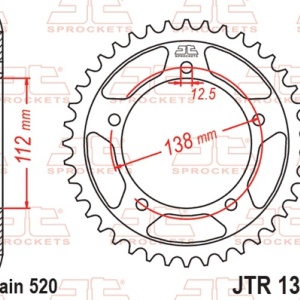 Kit de lant D.I.D Chain - Argintiu lant 520 VX, X-Ring, pinion fata JT, foaie spate JT pentru HONDA CB 750 Hornet 2023-2025 - Img 6